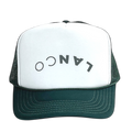 White and Green Trucker Hat